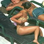 Third pic of Tina Barrett sexy ini bikini on the beach in Barbados