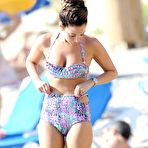 Fourth pic of Tulisa Contostavlos on the beach in Ibiza
