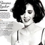 Second pic of Winona Ryder black-&-white scans from magazines