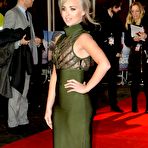 First pic of Jorgie Porter in see through dress at premiere
