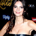 First pic of Emily Ratajkowski at Leather & Laces mega party