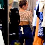 Fourth pic of Miley Cyrus shoping in see through top in Soho