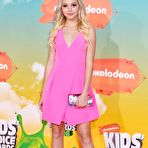Third pic of Jordyn Jones in pink dress at Kids Choice Awards