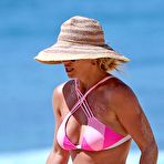 First pic of Britney Spears in pink bikini on a beach