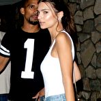 Fourth pic of Emily Ratajkowski in jeans and tight white top