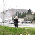 Fourth pic of PinkFineArt | Blonde Pisses In Public from Got2Pee
