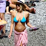 Second pic of Brittany Daniel in bikini at a beach in Portofino