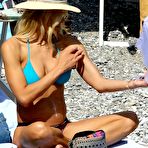 Third pic of Brittany Daniel in bikini at a beach in Portofino