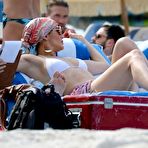 Fourth pic of Jennifer Lopez sunbathing at the beach in Miami