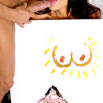 Fourth pic of 
      Nikki Capone gets satisfied by the painter's throbbing brush
    