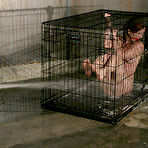 Fourth pic of Calico Slave gets gagged and bound before master plays with her smooth pussy