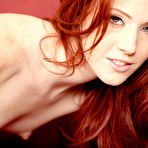 Fourth pic of Elle Alexandra Svelte Redhead Flirts in Ruffled Bra and Panties