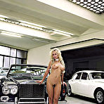 Third pic of Renata Daninsky Busty Euro-hottie Strips for a Rolls Royce