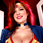 First pic of Tessa Fowler is a Big Boob Superhero for Halloween