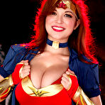 Second pic of Tessa Fowler is a Big Boob Superhero for Halloween