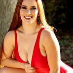 First pic of Ginger Red Thong Swimsuit - Bunny Lust