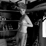 Fourth pic of Barbara Palvin sexy & no bra black-&-white pix