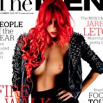 First pic of Redhead Bojana Kostic posing topless for mag