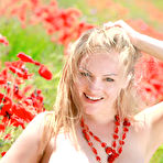 Fourth pic of Alessandra A. Naked on Red Flowers Pictures Gallery for MetArt