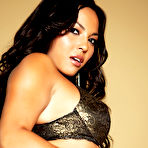 First pic of Adrianna Luna All Natural Latina Pet Shines in Gold Lingerie