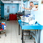 Second pic of 
      Lennox Luxe cleans his dick at the laundromat
    