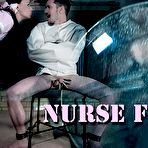First pic of SexPreviews - London River femdom nurse playing with bound submissive Slave Fluffy