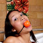 Second pic of Sex Av Idols - Asian fetish teen gets ball gagged and gripped