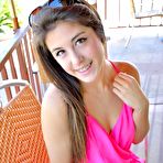 First pic of Feisty little Latina Natalie Monroe uses a dildo to play with her teen peach and spreads her pussy.