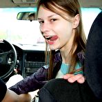 First pic of Charming perky beata undine getting screwed intense in the car at Young Pussy Pics