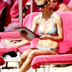 First pic of Gwyneth Paltrow in gray bikini on the beach in Barbados