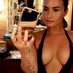 Third pic of Demi Lovato's Private Deep Cleavage Selfies