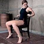 Third pic of SexPreviews - Maddy OReilly naked brunette is rope bound with nipples clamped