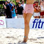 Second pic of Joanna Krupa sexy playing in beach volleyball, shows cleavage and legs