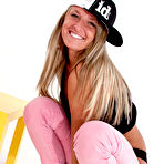 First pic of Playful blonde with long hair Kendra Rain is demonstrating her smooth naked skin
