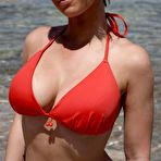 First pic of Kirstie Red Bikini Titties Flaunt It / Hotty Stop