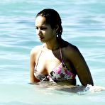 First pic of Leona Lewis shows big cleavage in sexy wet bikini