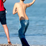 Second pic of Pixie Geldof topless photoshoot on the beach