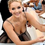 First pic of Jennifer Lawrence Bends Down To Show Her Fans Her Boobs