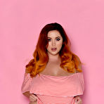 Second pic of Lucy Vixen Pink Striped Bodysuit - Prime Curves