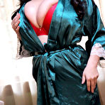 First pic of Antonella Kahllo Silk Robe Pinup - Prime Curves