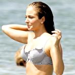 First pic of Tulisa Contostavlos sexy in bikini on the beach in Spain