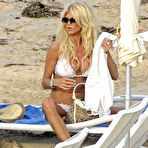 Third pic of Victoria Silvstedt caught in bikini on the beach in St Barths
