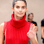Fourth pic of Sara Sampaio - Braless outside Balmain show Spring Summer 2018 at Paris Fashion Week - The Drunken stepFORUM - A place to discuss your worthless opinions