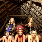 First pic of Bimba Sawacco, Peggy Sue, Susi M, Lady Marlen and Lady K in nice lezdom scene in the barn