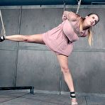Third pic of SexPreviews - Scarlet De Sade high heels blonde is bound in rope and naked body toyed