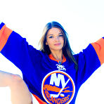 Second pic of Nedda Takes off her Jersey Ouside