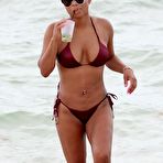 Third pic of Christina Milian cleavage in brown bikini