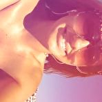 Fourth pic of Alexandra Stan topless enjoys a sunny day on the beach