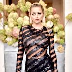 First pic of Busty Caroline Vreeland in see through outfit at London Fashion week