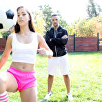 Second pic of 
      Alina Lopez gets drilled by her coach after soccer practice
    